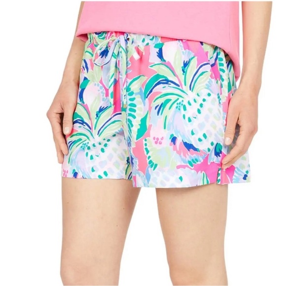 NWT Lilly Pulitzer Katia High Tide Shorts Multi Raise the Bar size XS